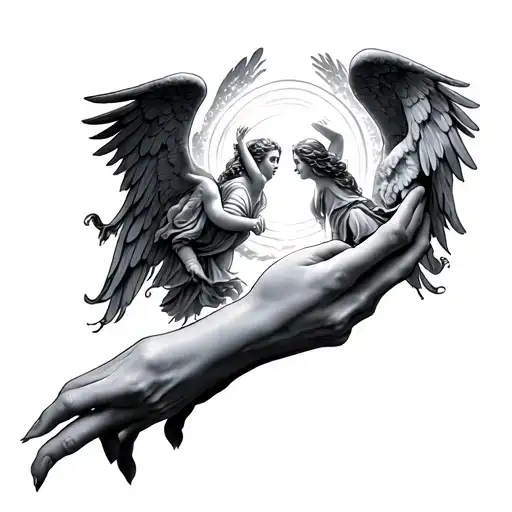 Portal Opening Into Heaven No Angels On Elbow