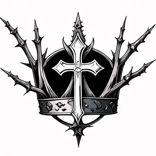 Cross And Thorn Crown