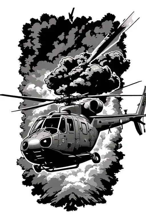 Uh1 Helicopter Soaring