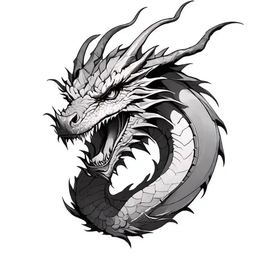 Skyrim Dragon Realism Style