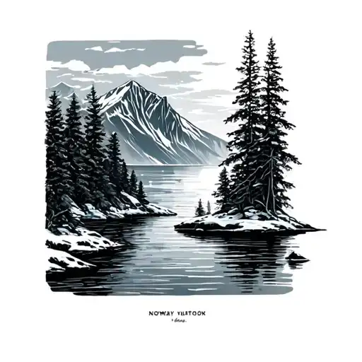 Fjord Norway Northern Wild Cold Nature Scene