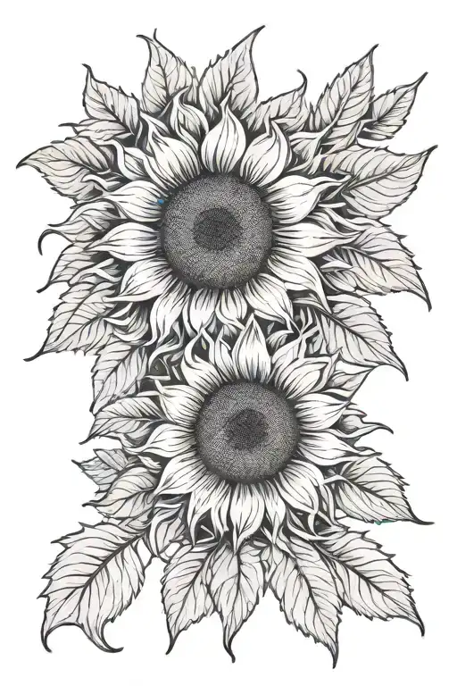 Bouquet Of Sunflower Blooming