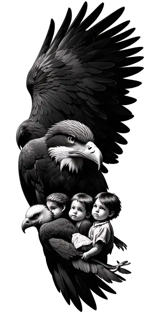 Eagle With 4 Children Dates