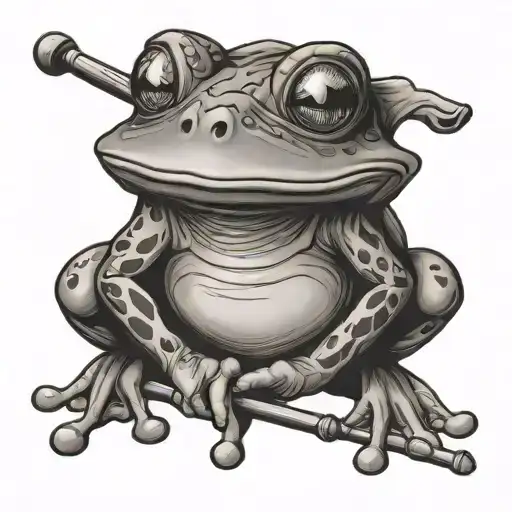 Frog With A Golf Club