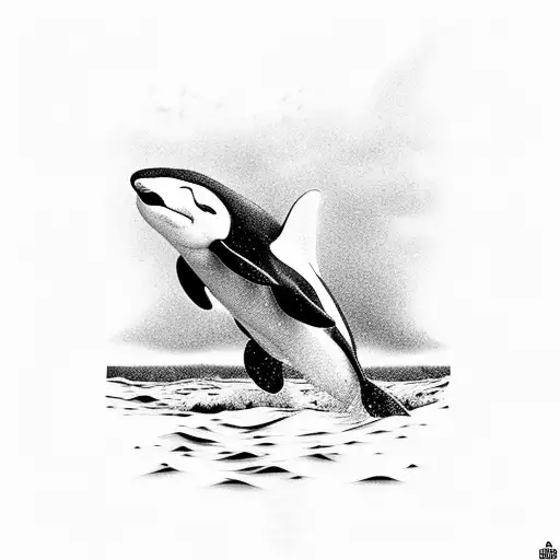 Orca Jumping Out Of The Water