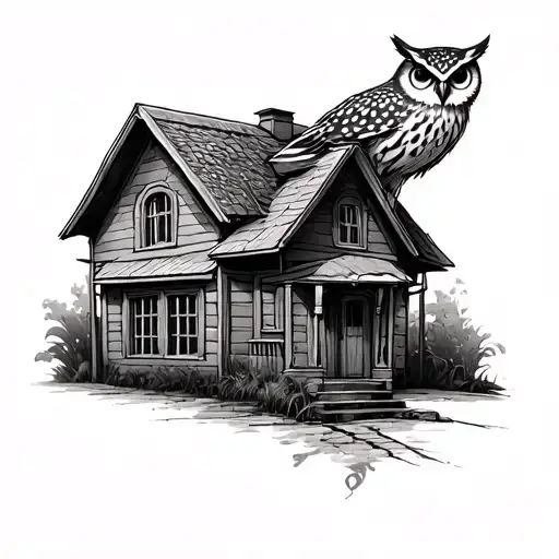 House With Owl On Top