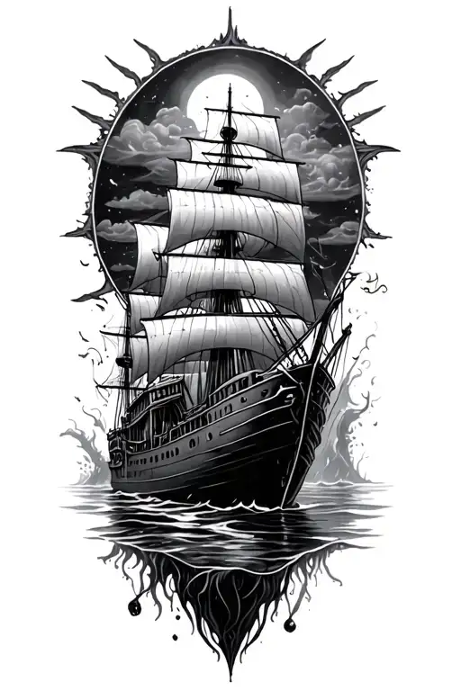 Ship Wreck Underwater