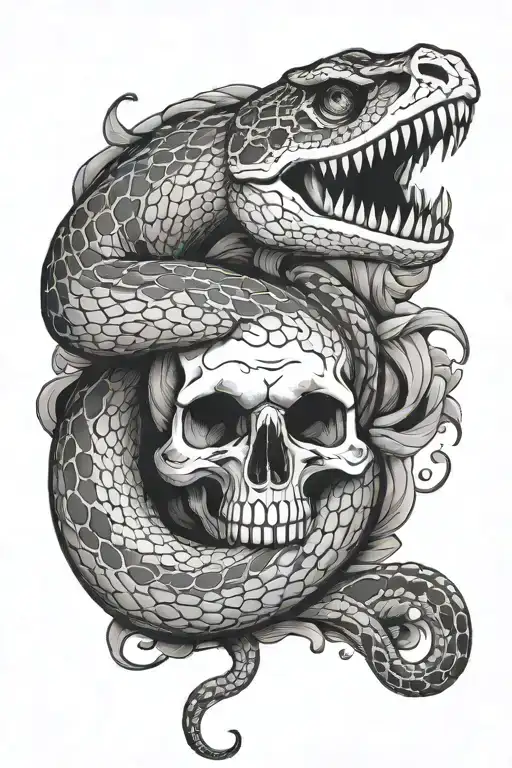Snake Half Skeleton