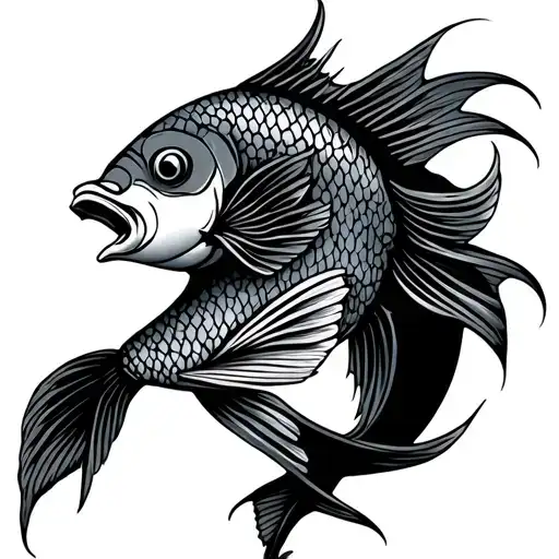 Symbol Of Aban Fish Symbol Of Power Liberation Peace