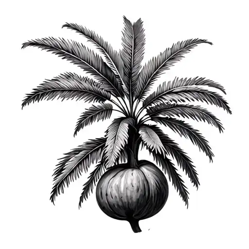 Palm Tree Nutmeg Plant Growing