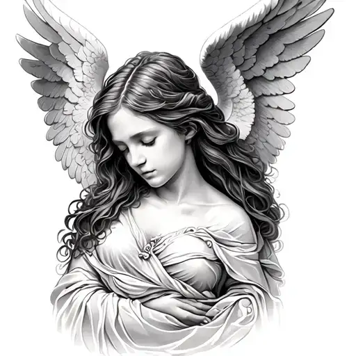 A Sleeping Female Angel