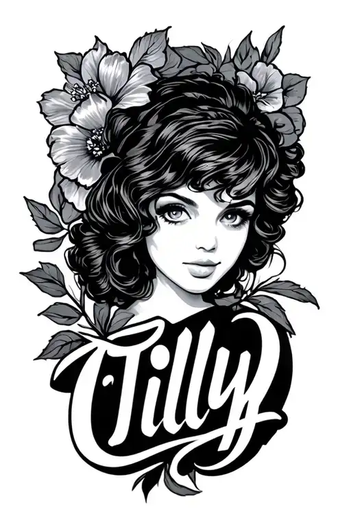 The Name Tilly In Lettering
