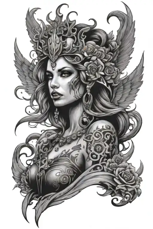 Rock Music Goddess Wearing