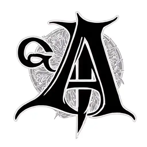 The Letter A But Incorporate The Gemini Symbol