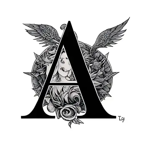 The Letter A But Incorporate The Gemini Symbol