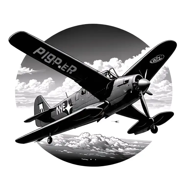 Piper Cherokee Plane Flying