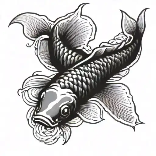 Koi Fish Swimming