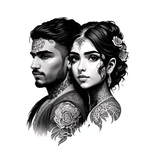 Tribak Brother And Sister Tatoo Representing Two Sides