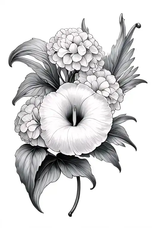 Cala Lily Hydrangea Wings