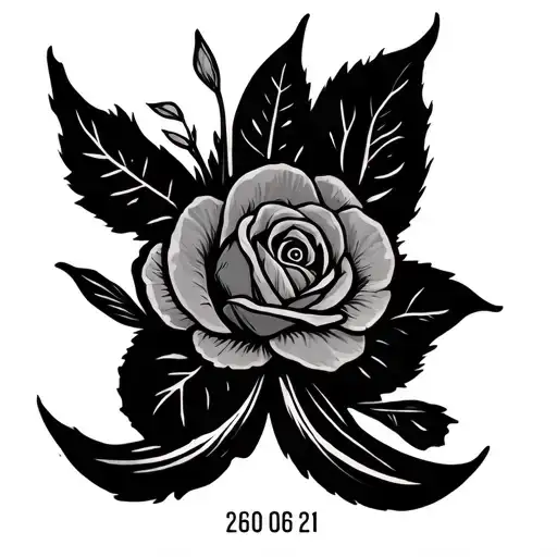 A Fine Line Tattoo With The Date 26 06 21