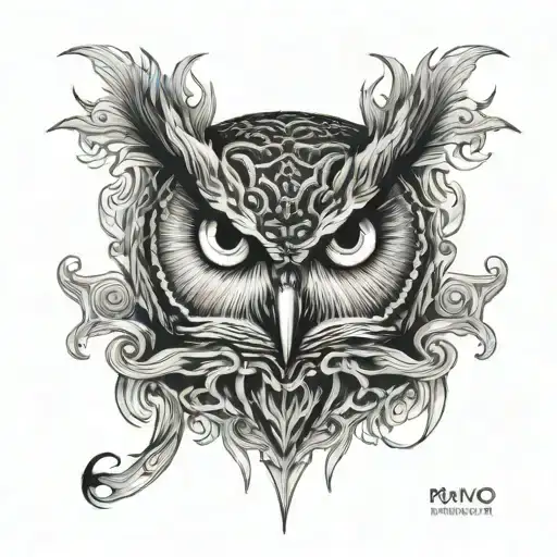 Horror Inspired Owl Realism