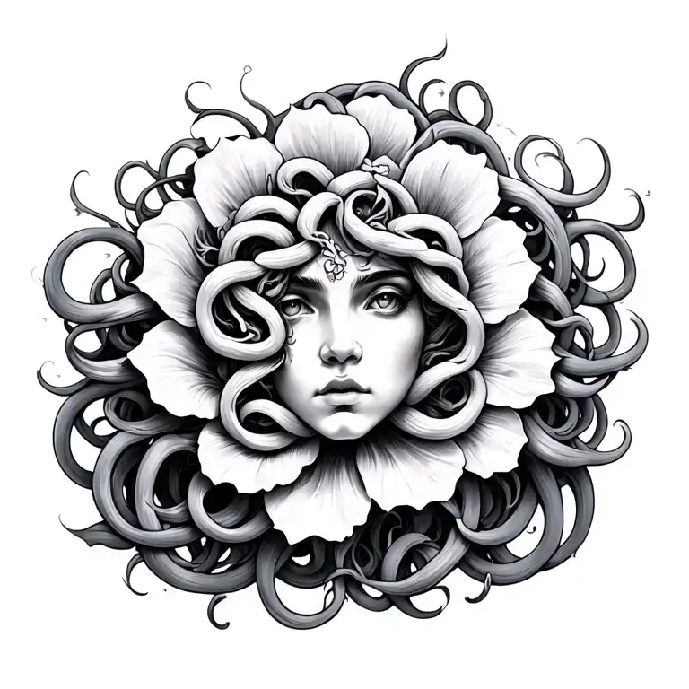 Medusa Flower Intertwined