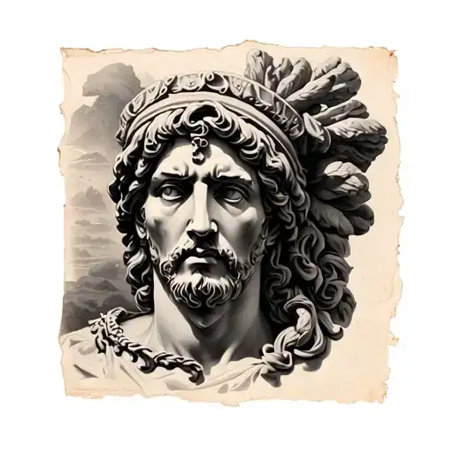 Roman History Tattoo Arm Sleeve