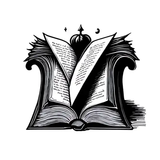 The Letter V And An Ancient Book