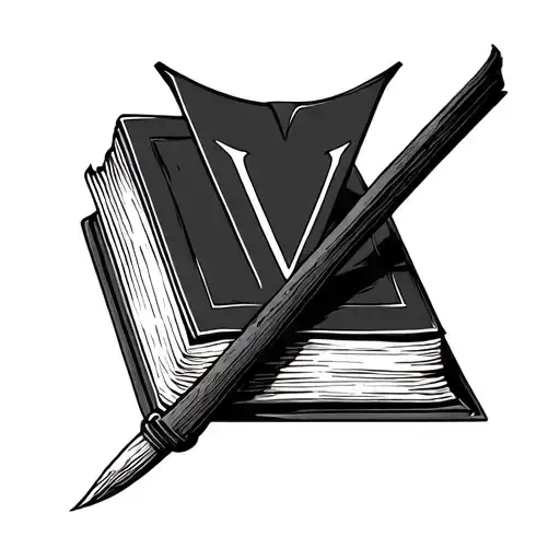 The Letter V And An Ancient Book