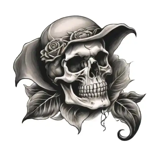 Skull & Rose Wrapped