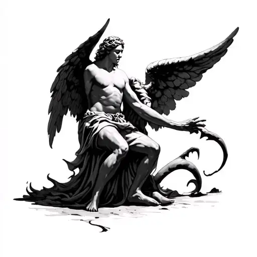 Angel Stepping On Devil