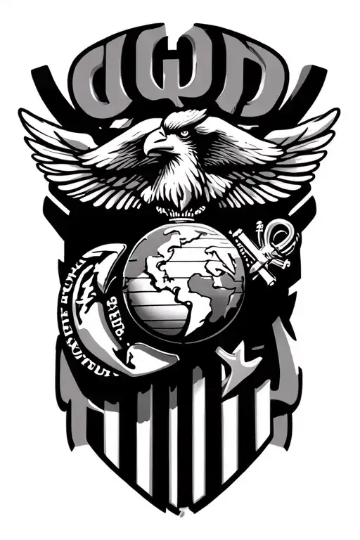 United States Marine Corps Eagle Globe And Anchor