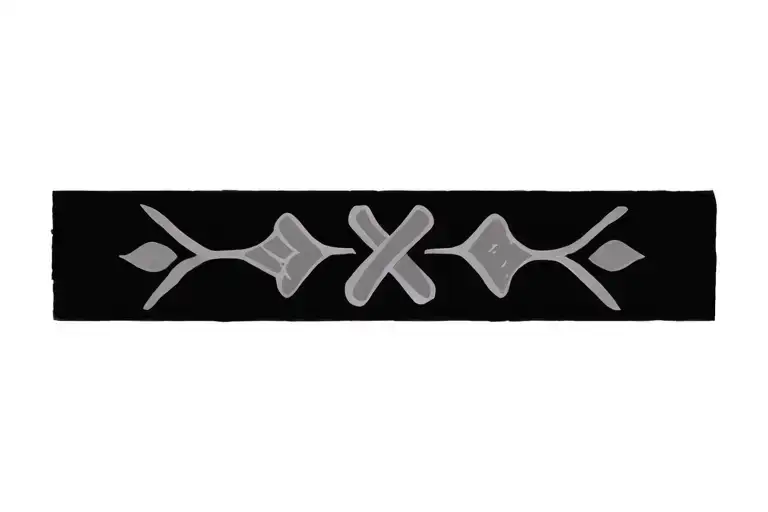 Wrist Band Tattoo Featuring Adoption Symbol Designed