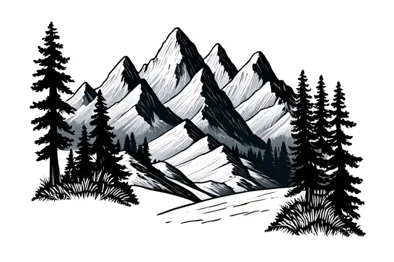 Hiking Nature Mountains Minimalist