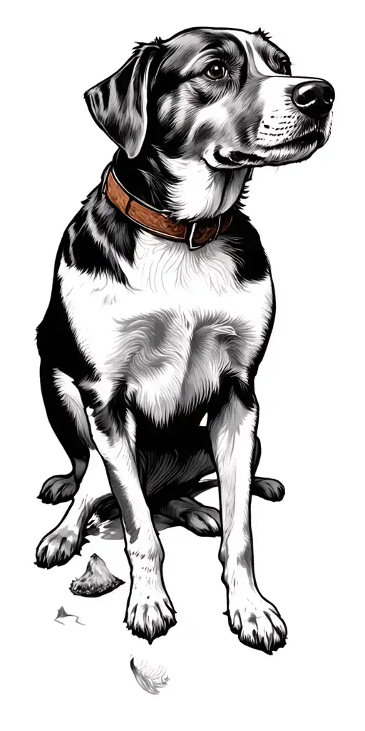 I Want A Tatto That Memorials My Pet Dog One Also My Grandfather