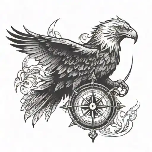 Eagle And Compass Design