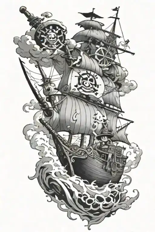 One Piece Thousand Sunny Going Merry Zoro Luffy