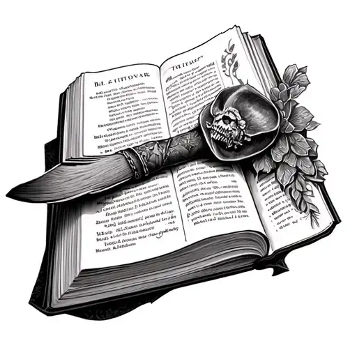 A Western Style Tattoo About The Bible