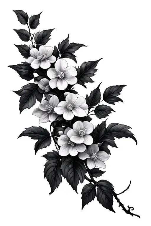 Black Wisteria Vine Winding