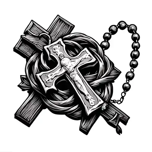 Christian Rosary Wrapped