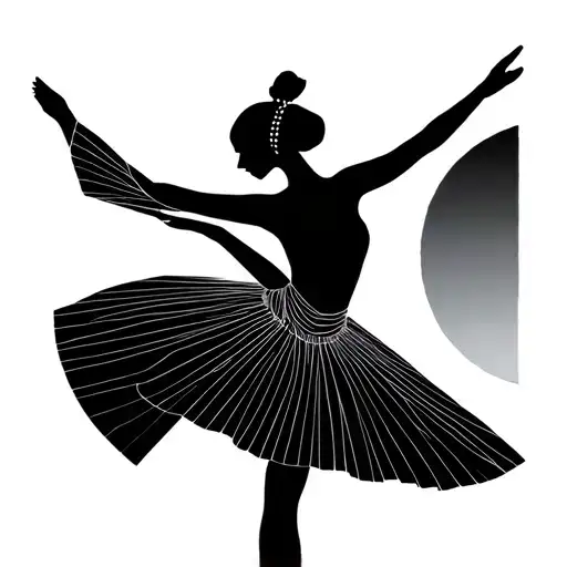 Fine Line Geometric Ballet