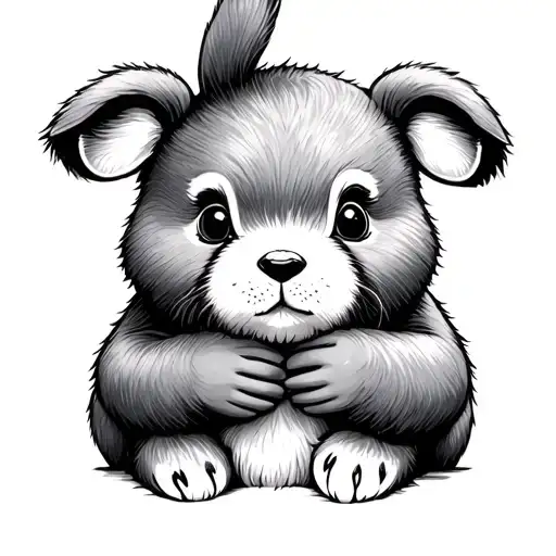 Bear Holding A Bunny