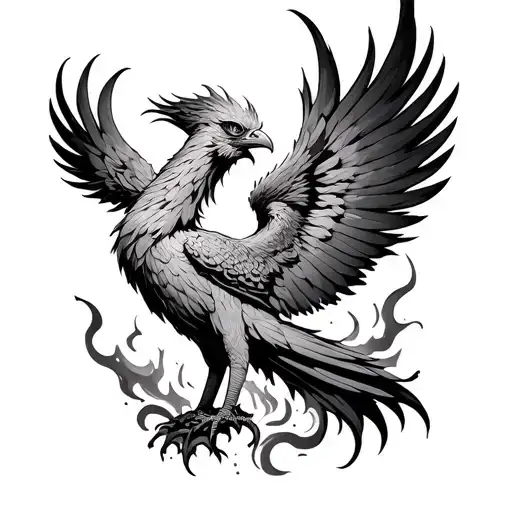 Rising Phoenix Rising From The Ashes