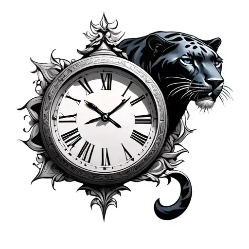 Panther Aquarius Clock