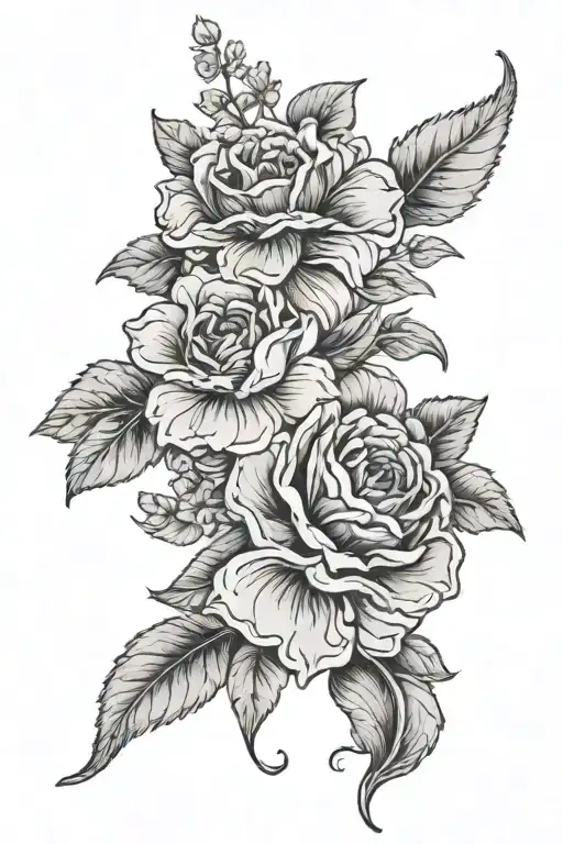 Birth Flowers Intertwined