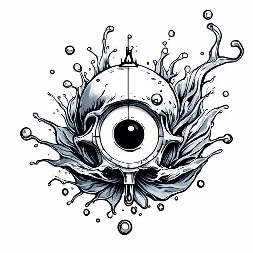 Cancer Horescope Tattoo Design With Water And Make It Unique