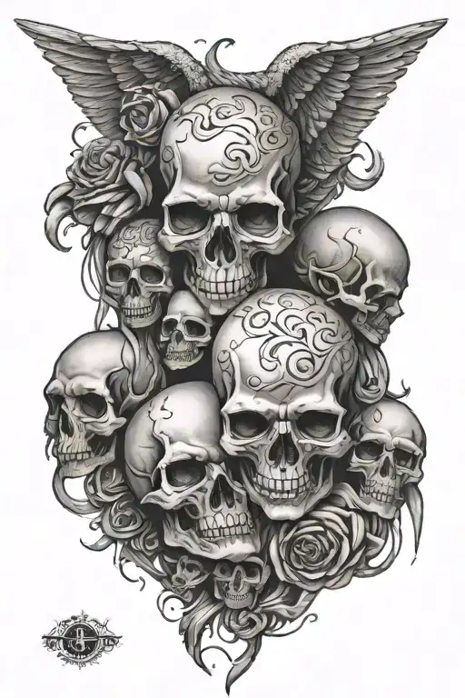 Symbolic Imagery No Faces Or Skulls Older Brother Dad Mom Not Realistic