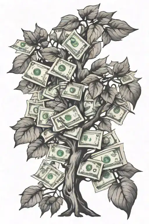 Tree With Money As Its Leaves