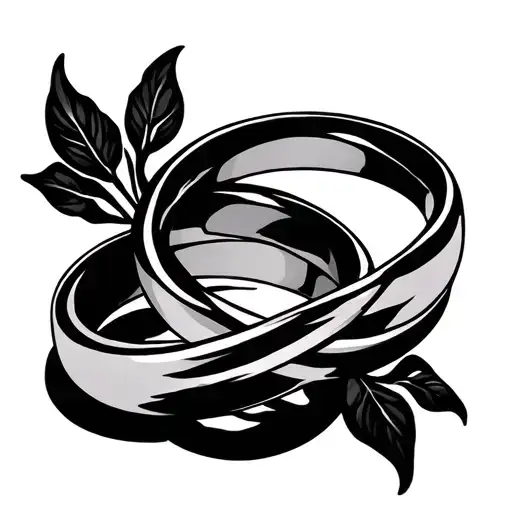 God Knew 2 Intertwined Wedding Rings Intertwined