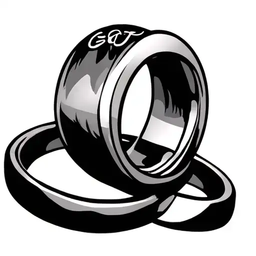 God Knew 2 Intertwined Wedding Rings Intertwined